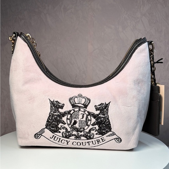 Juicy Couture Handbags - Juicy Couture Classic Scottie Dogs Hobo Pink Shoulder Bag